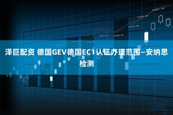 泽巨配资 德国GEV德国EC1认证办理范围—安纳思检测