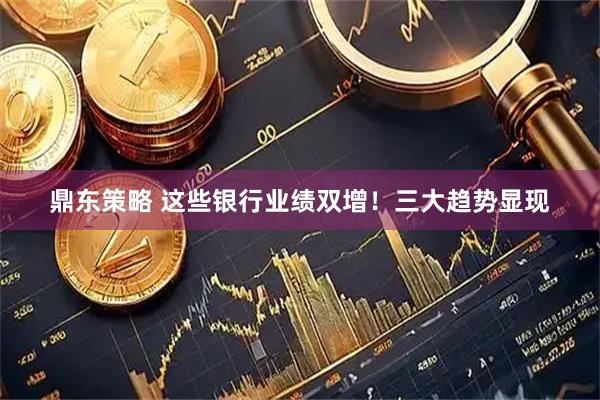 鼎东策略 这些银行业绩双增！三大趋势显现