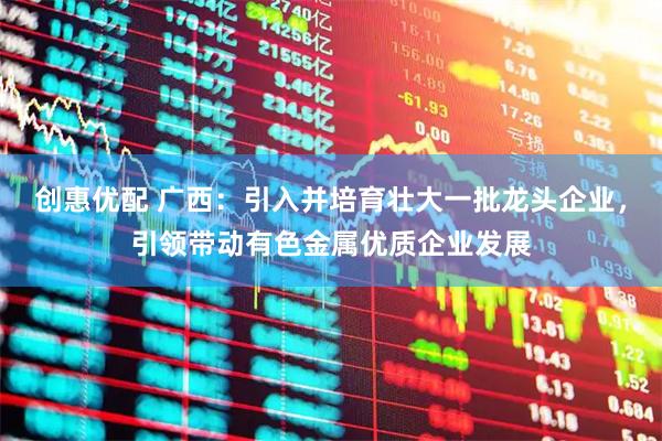 创惠优配 广西：引入并培育壮大一批龙头企业，引领带动有色金属优质企业发展