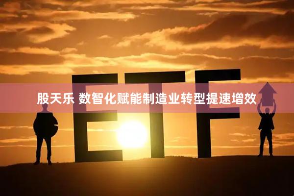 股天乐 数智化赋能制造业转型提速增效