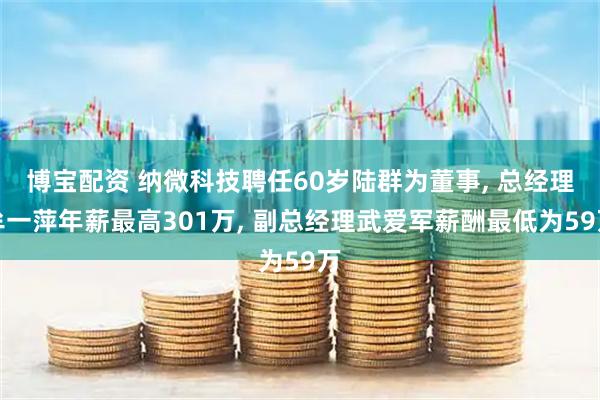 博宝配资 纳微科技聘任60岁陆群为董事, 总经理牟一萍年薪最高301万, 副总经理武爱军薪酬最低为59万