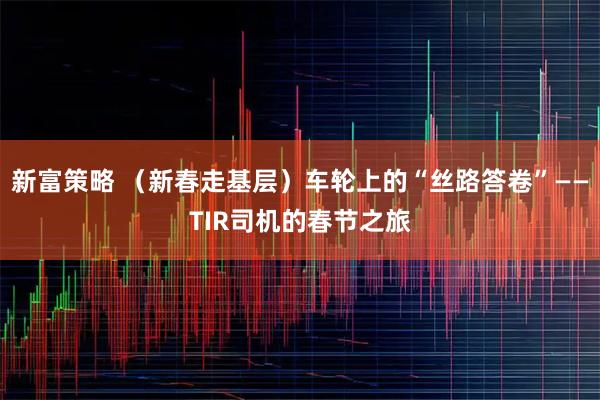 新富策略 （新春走基层）车轮上的“丝路答卷”——TIR司机的春节之旅