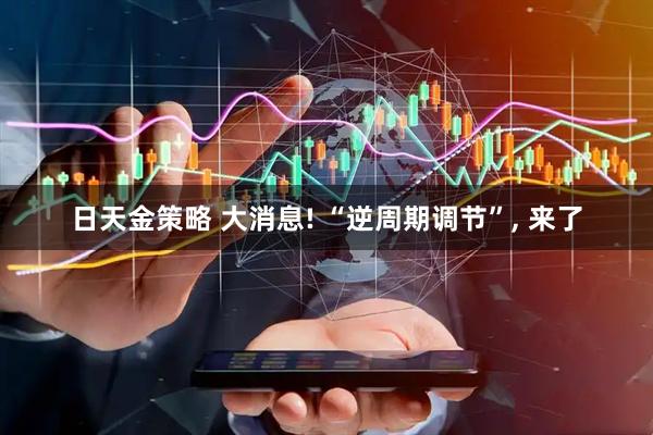 日天金策略 大消息! “逆周期调节”, 来了